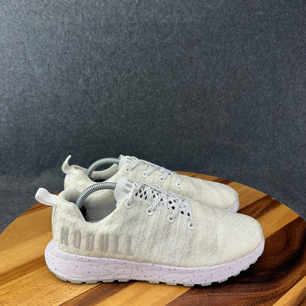 NOBULL Matryx Womens Size 7 White Speckled Athletic Training Shoes